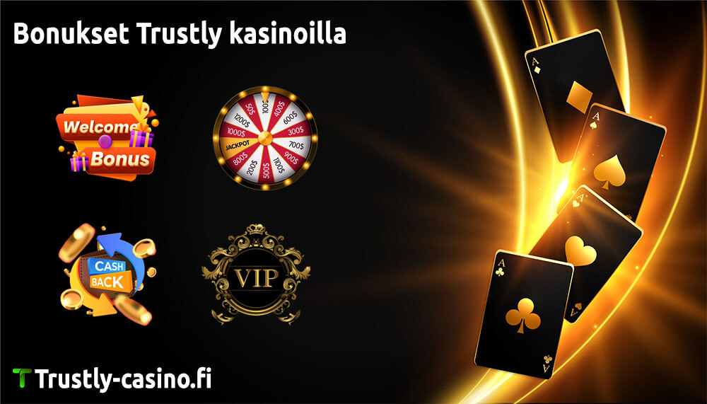 Trustly casino bonukset
